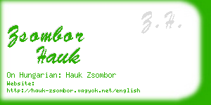 zsombor hauk business card